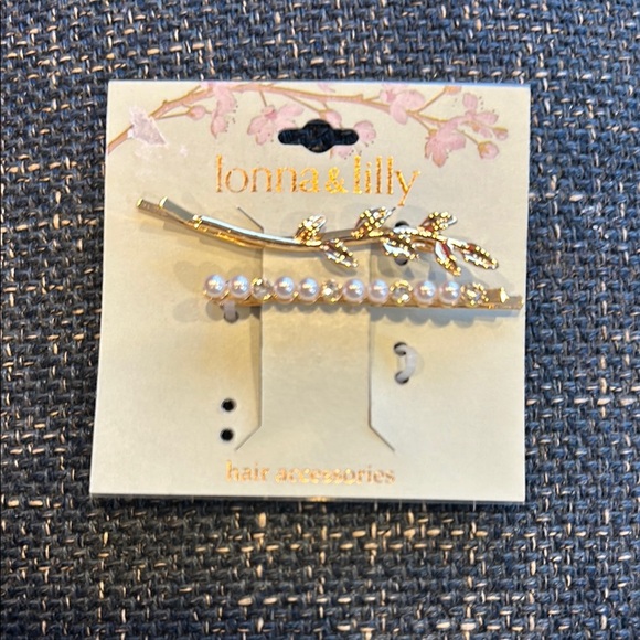 Lonna & Lilly Gold and Pearl Hair Accessories - Picture 1 of 1